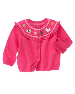 Westie Puppy Sweater Cardigan