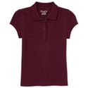 Girls Uniform Ruffle Pique Polo05