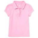 Girls Uniform Ruffle Pique Polo02