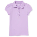 Girls Uniform Ruffle Pique Polo13