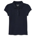 Girls Uniform Ruffle Pique Polo01