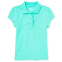 Girls Uniform Ruffle Pique Polo14