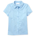 Girls Uniform Poplin Button Down Shirt