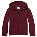 Girls Uniform French Terry Zip Up Hoodie