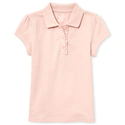 Girls Uniform Ruffle Pique Polo07