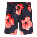 Boys Tropical Floral Swim Trunks