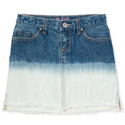 Girls Ombre Step Hem Denim Skirt