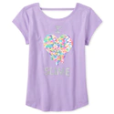 Girls Embellished Slime Cut Out Top