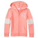 Girls Colorblock French Terry Zip Up Hoodie