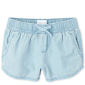 Girls Denim Pull On Shorts