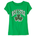 Girls Matching Family Shamrock Graphic Tee