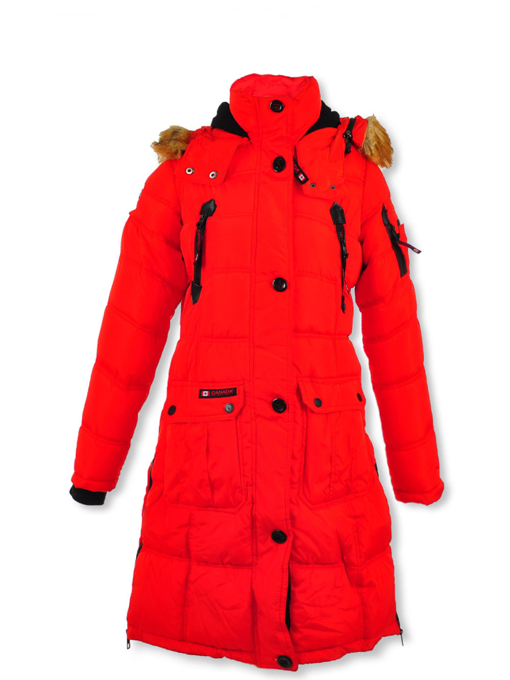 GIRLS’ QUILTED SEAM INSULATED PARKA