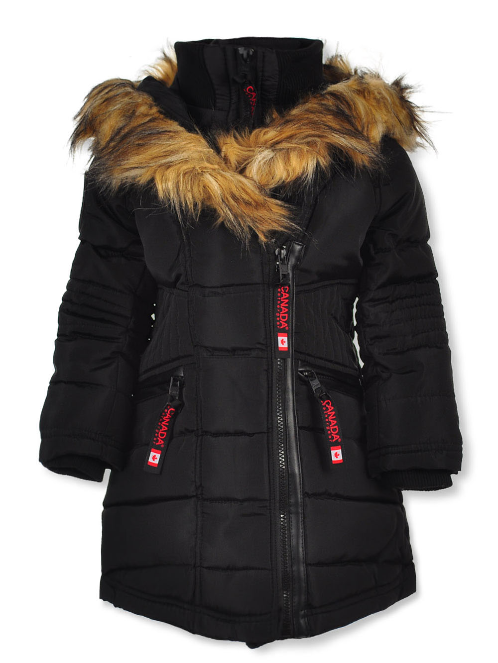 GIRLS’ MOTO-STITCHED INSULATED JACKET