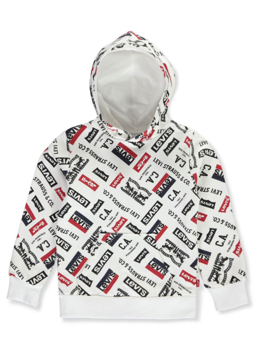 BOYS’ ALLOVER LOGO PULLOVER HOODIE
