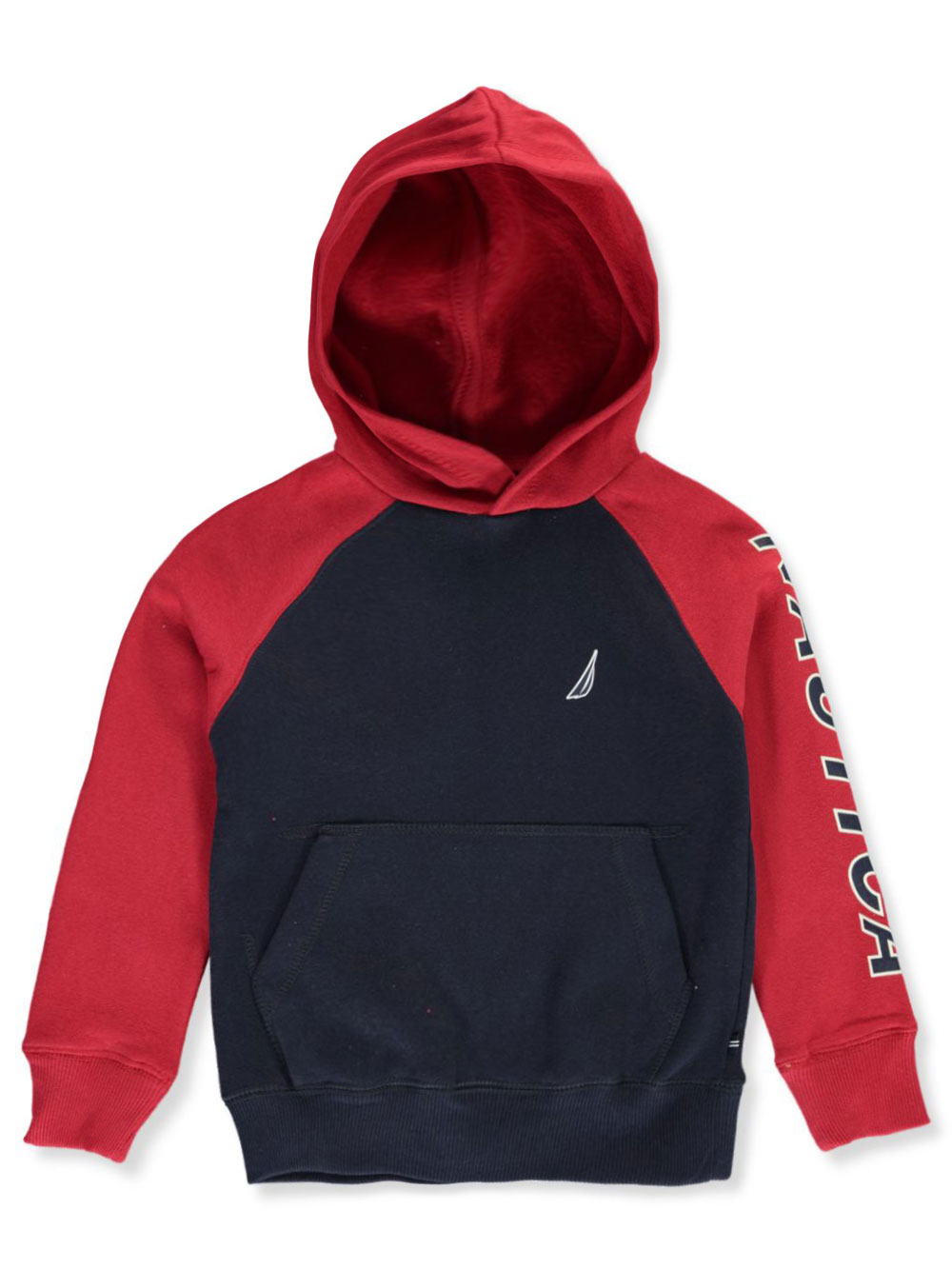 BOYS’ LOGO RAGLAN PULLOVER FLEECE HOODIE