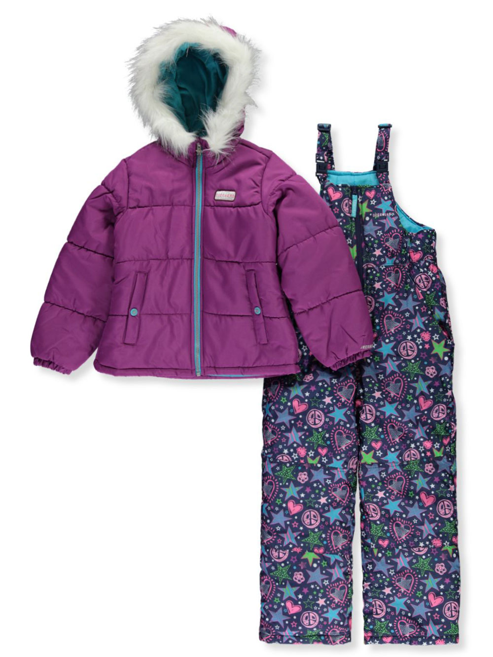 GIRLS’ STARRY PEACE 2-PIECE SNOWSUIT