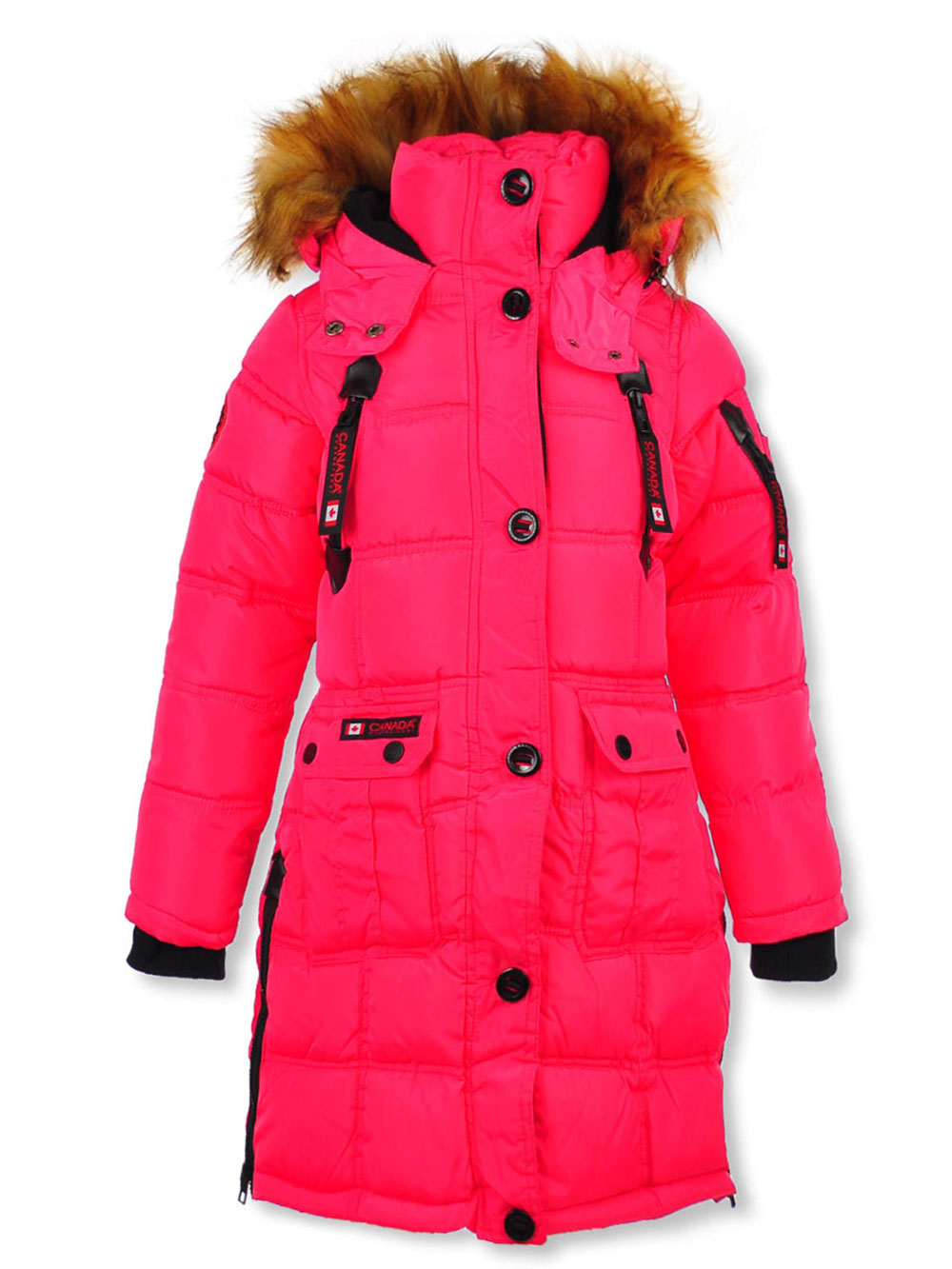 GIRLS’ QUILTED SEAM INSULATED PARKA
