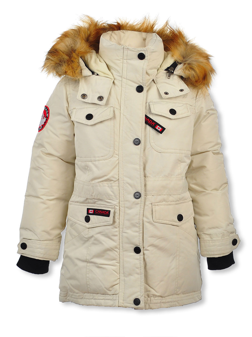 GIRLS’ FLAPPED SEAM INSULATED PARKA