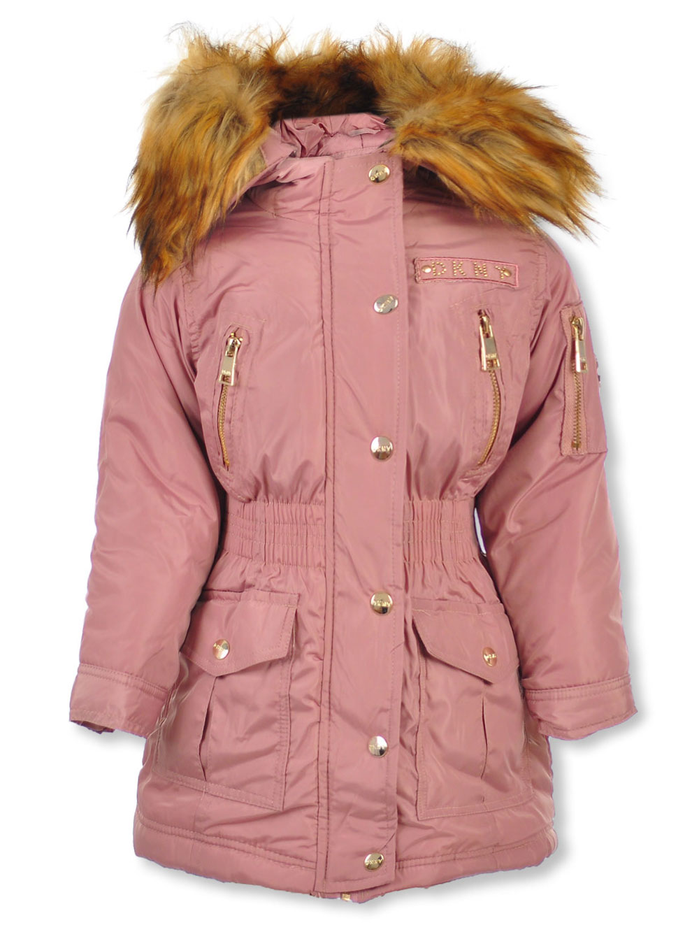 GIRLS’ SHIRRED WAIST INSULATED JACKET