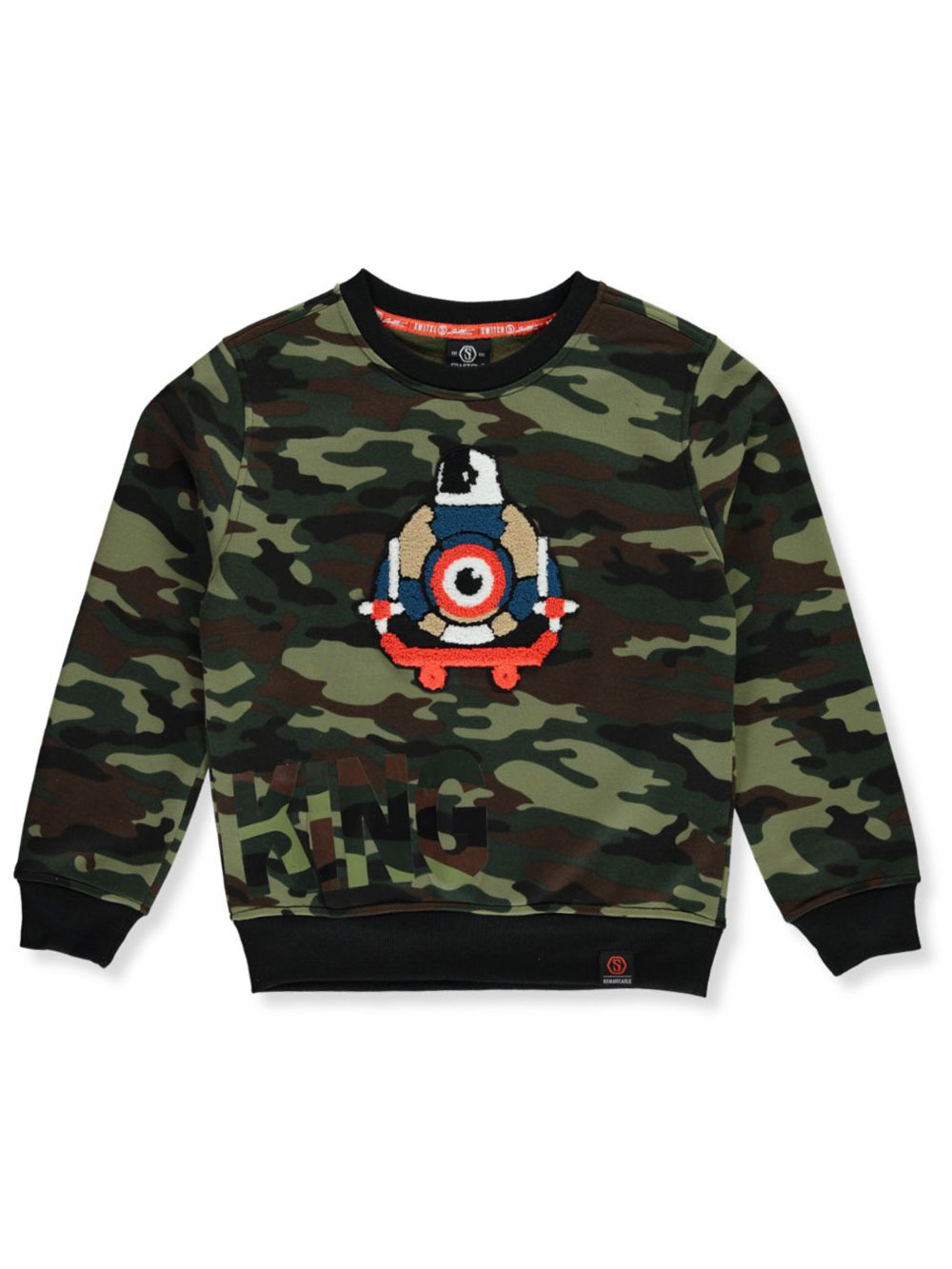 BOYS’ CAMOUFLAGE KING SWEATSHIRT
