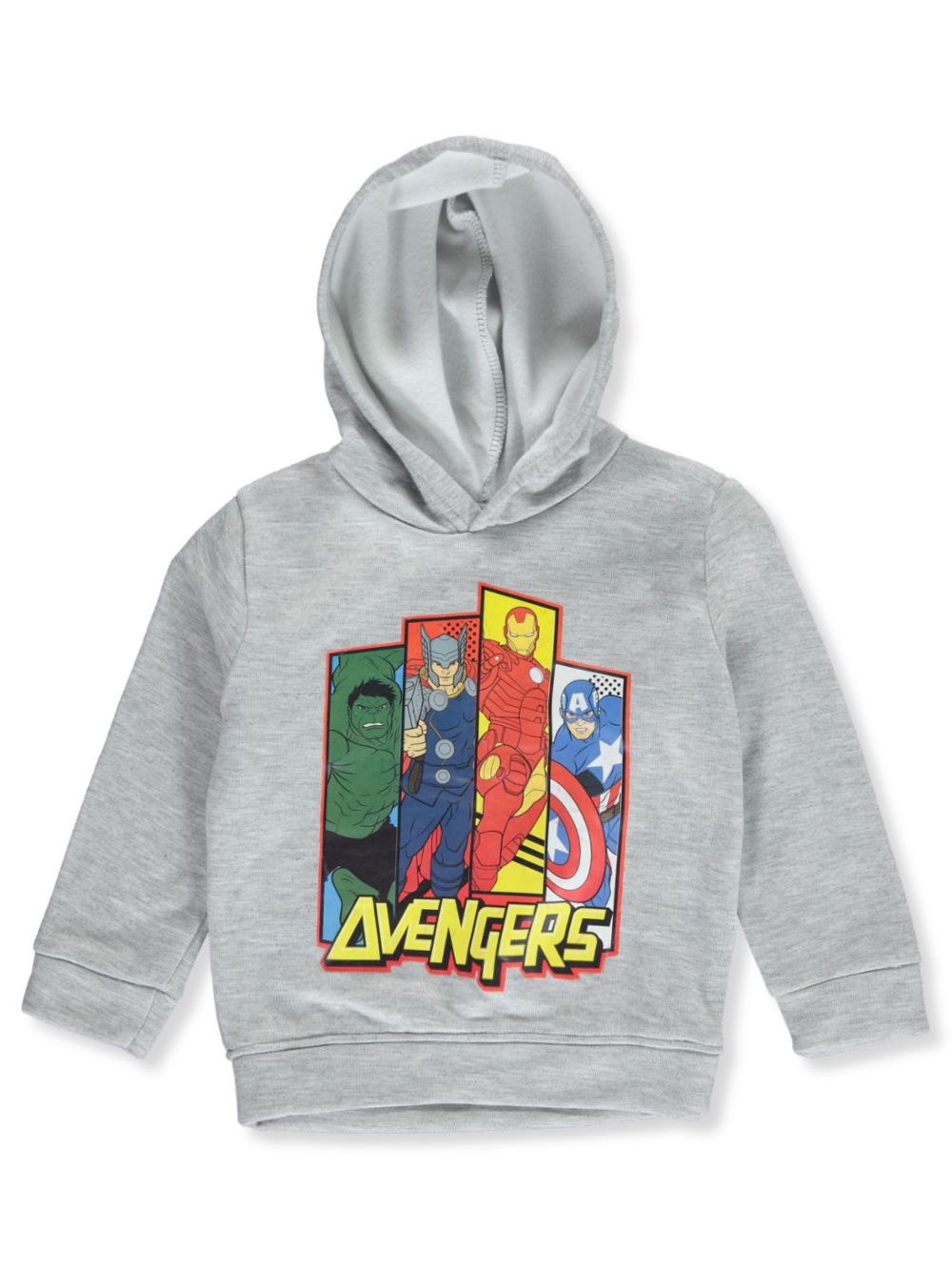 MARVEL BOYS’ HERO LINEUP FLEECE PULLOVER HOODIE