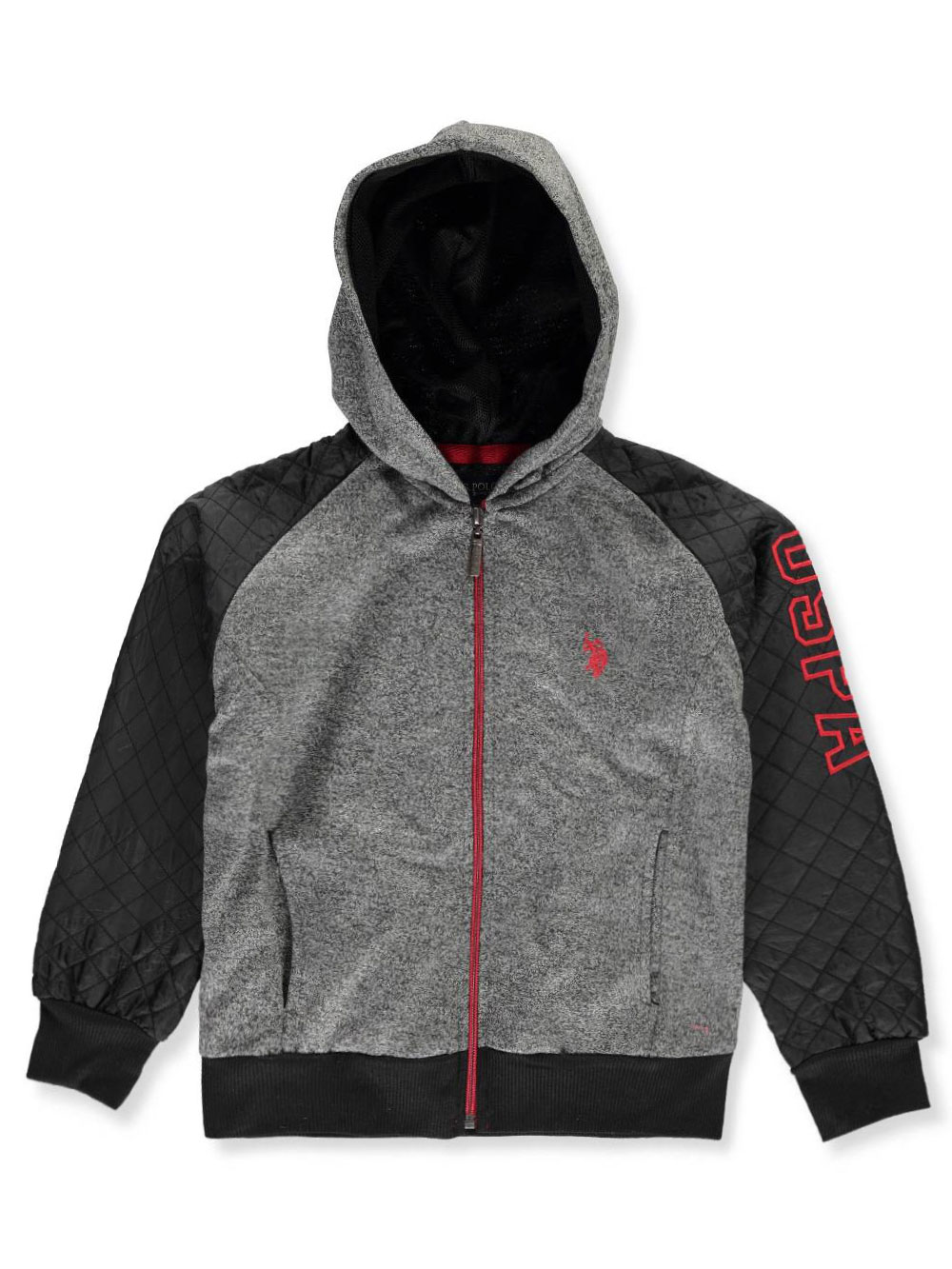 BOYS’ QUILTED RAGLAN HOODIE