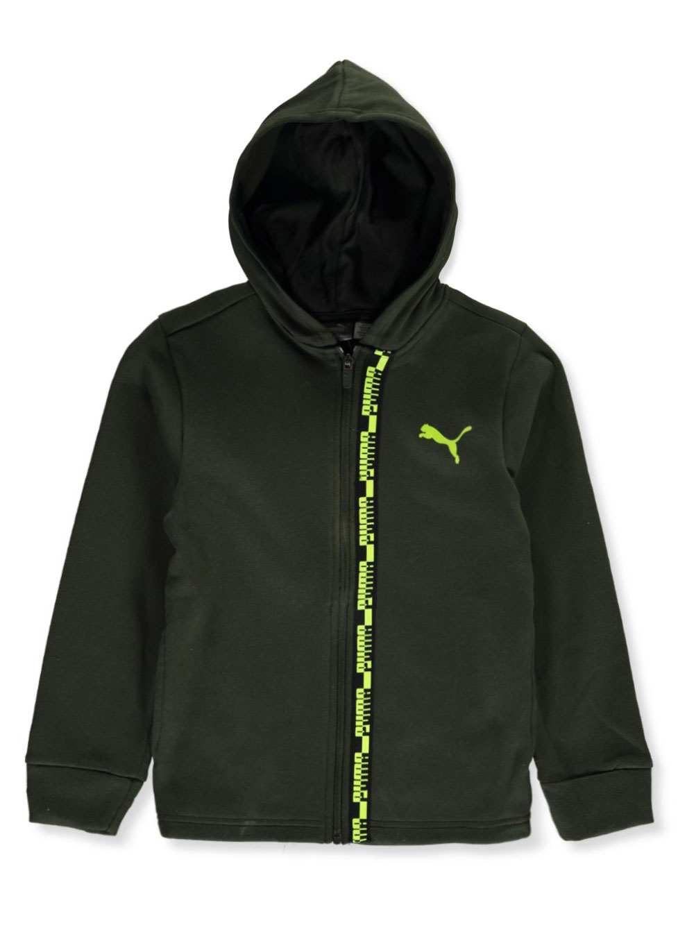 BOYS’ LINED LOGO TAPE ZIP-UP HOODIE